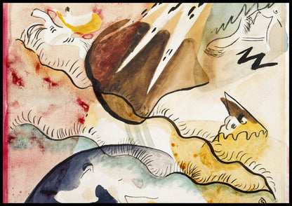 Plakat  Rain Landscape, Wassily Kandinsky Vintage do Salonu