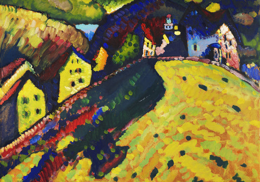 Plakat  Houses at Murnau, Wassily Kandinsky Vintage Salon