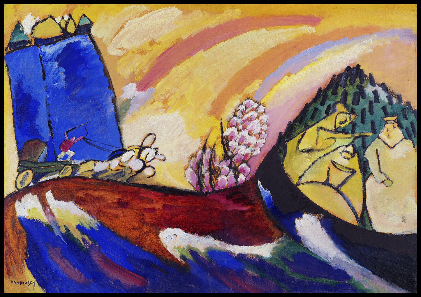 Plakat  Painting with Troika, Wassily Kandinsky Vintage