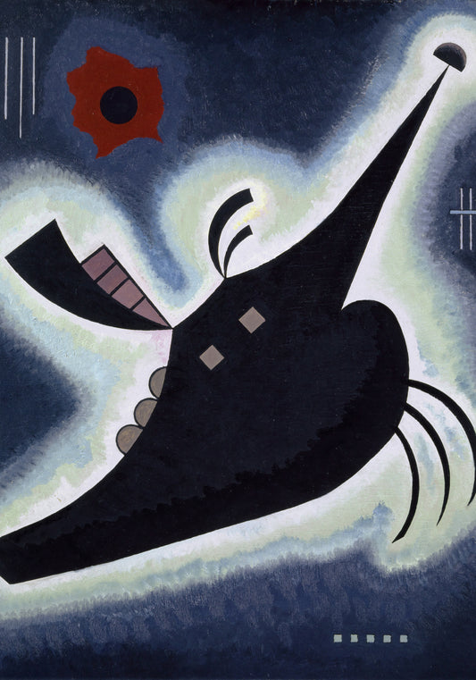 Plakat  Pointed Black, Wassily Kandinsky Vintage do Salonu