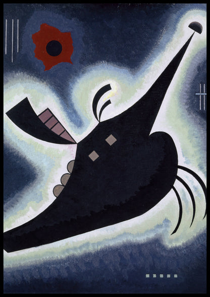 Plakat  Pointed Black, Wassily Kandinsky Vintage do Salonu