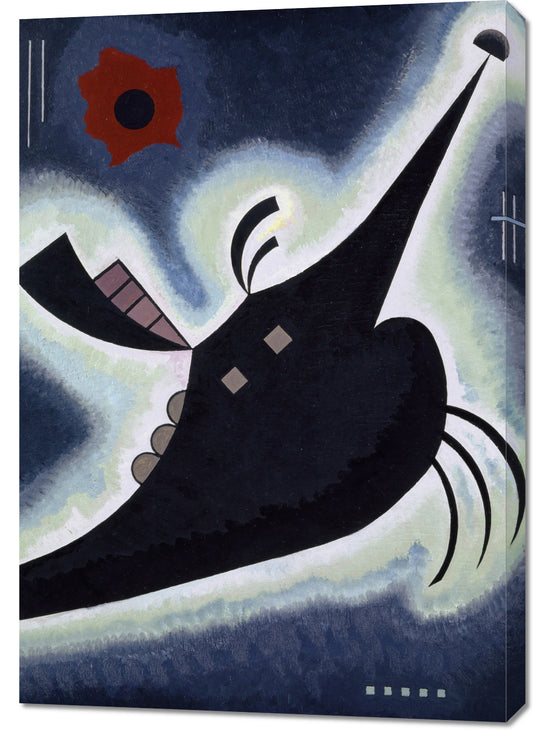 Obraz  Pointed Black, Wassily Kandinsky Vintage do Salonu