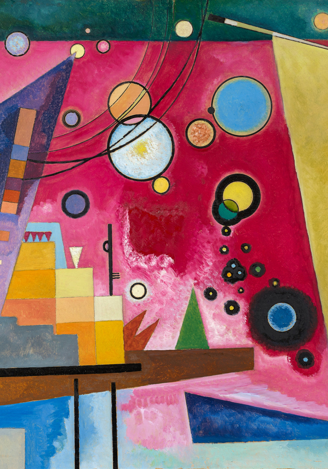 Plakat  Heavy Red, Wassily Kandinsky Vintage do Salonu