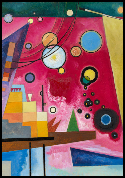 Plakat  Heavy Red, Wassily Kandinsky Vintage do Salonu