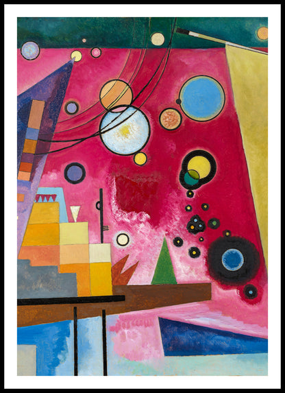 Plakat  Heavy Red, Wassily Kandinsky Vintage do Salonu