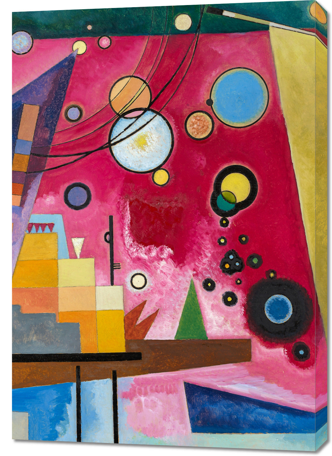 Obraz  Heavy Red, Wassily Kandinsky Vintage do Salonu
