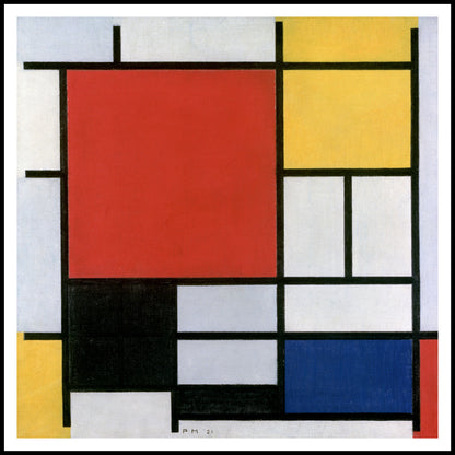 Plakat   Red, Yellow, Blue, and Black, Piet Mondrian