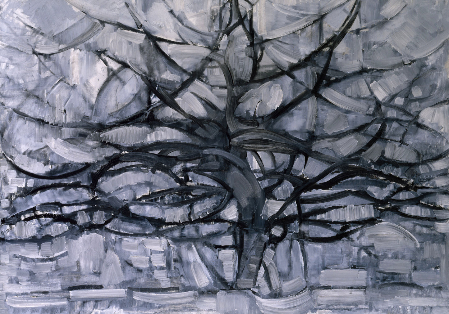 Plakat   Gray Tree, Piet Mondrian Vintage do Salonu