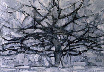 Plakat   Gray Tree, Piet Mondrian Vintage do Salonu