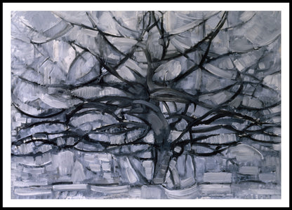 Plakat   Gray Tree, Piet Mondrian Vintage do Salonu