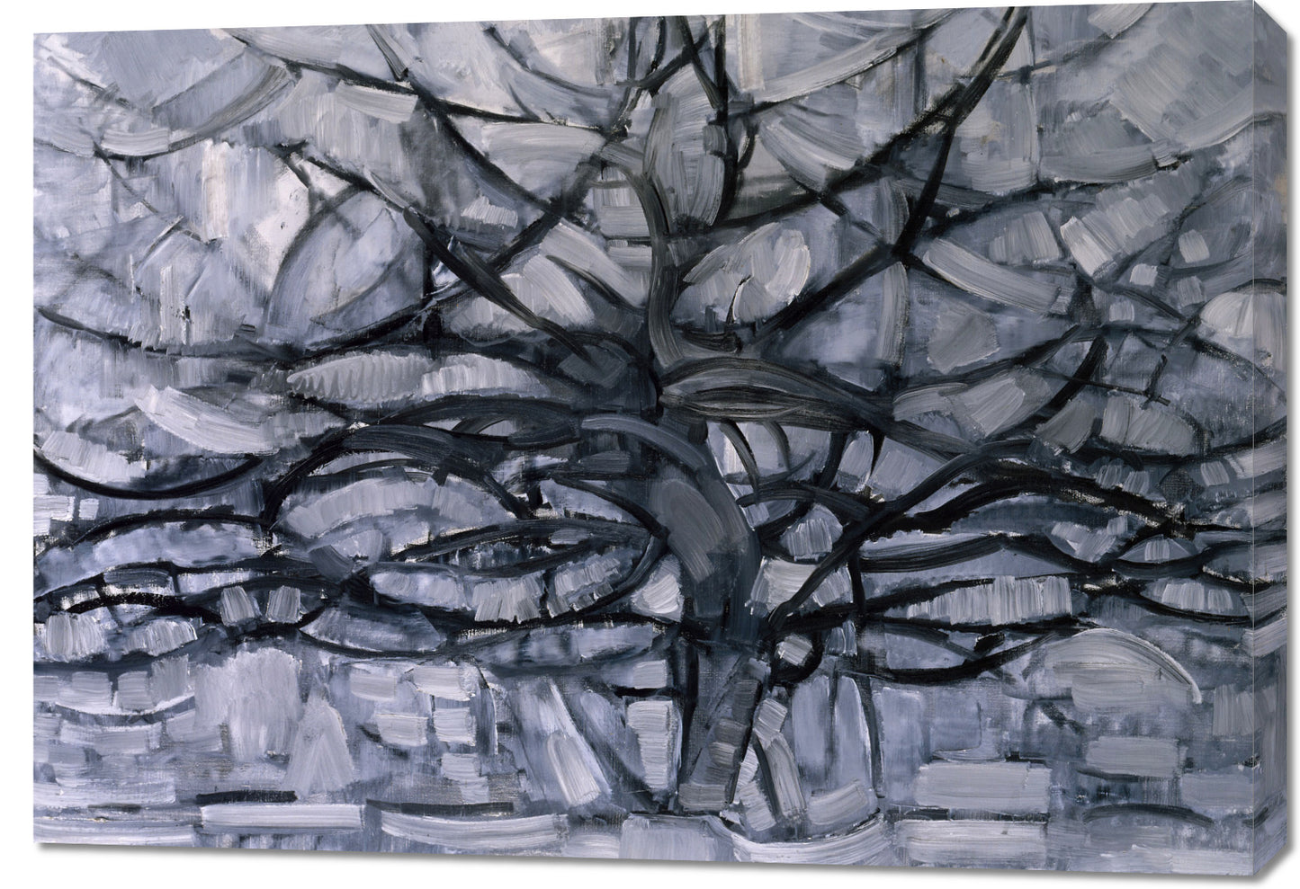 Obraz   Gray Tree, Piet Mondrian Vintage do Salonu