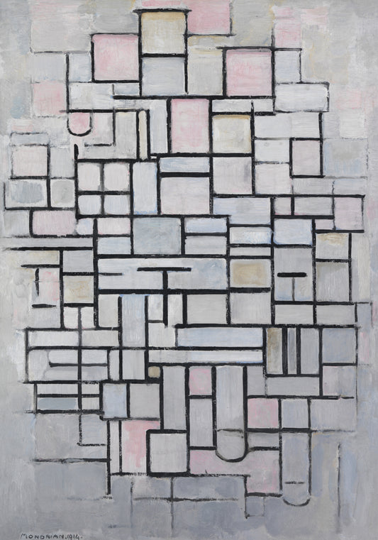 Plakat  Composition No IV, Piet Mondrian Vintage do Salonu