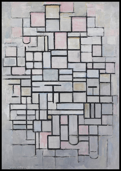 Plakat  Composition No IV, Piet Mondrian Vintage do Salonu