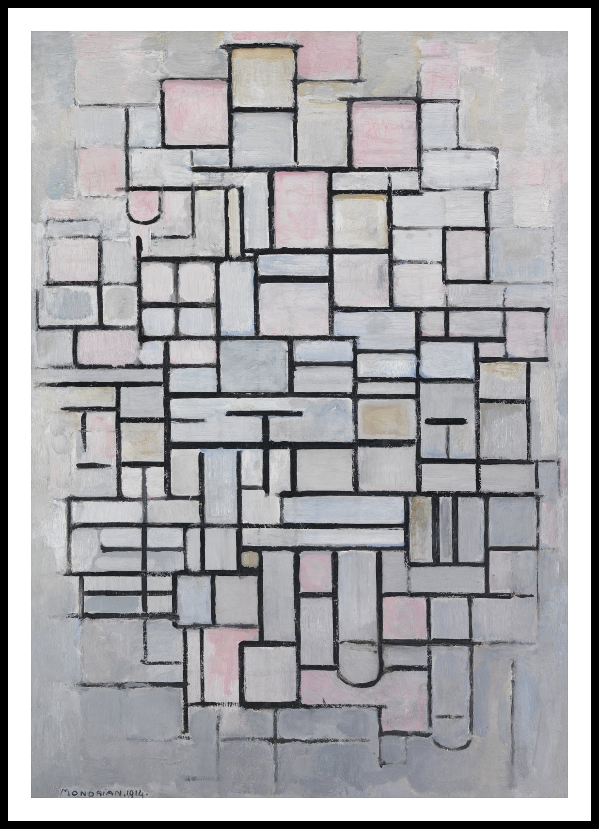 Plakat  Composition No IV, Piet Mondrian Vintage do Salonu