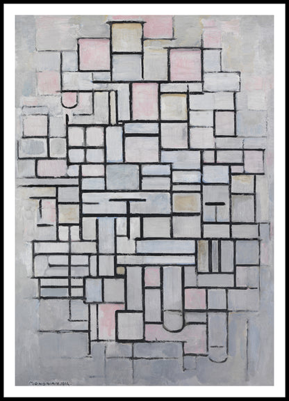 Plakat  Composition No IV, Piet Mondrian Vintage do Salonu
