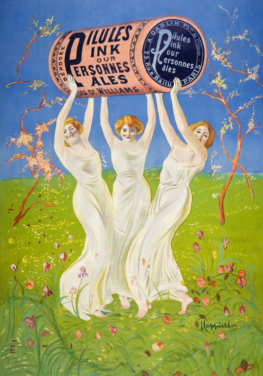 Plakat  Pink Pills for Pale People, Cappiello Vintage
