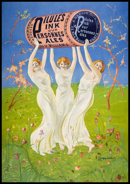Plakat  Pink Pills for Pale People, Cappiello Vintage