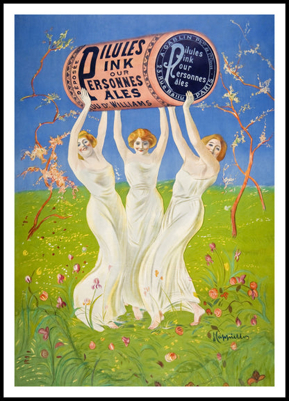 Plakat  Pink Pills for Pale People, Cappiello Vintage