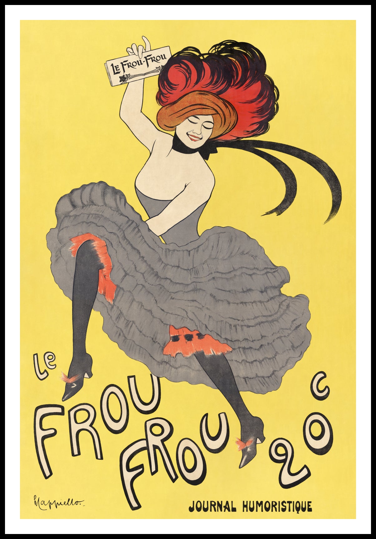 Plakat  Le Frou Frou 20', Cappiello Vintage do Salonu