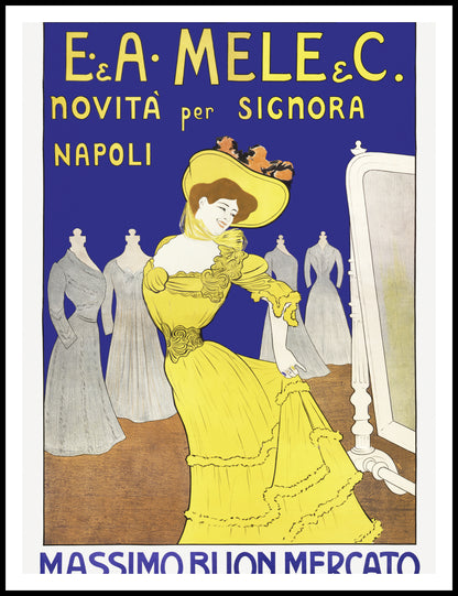 Plakat  E. & A. Mele & C, Cappiello Vintage do Salonu