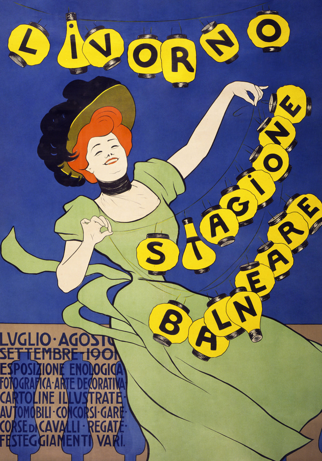 Plakat  Livorno Stagione Balneare, Cappiello Vintage Salon