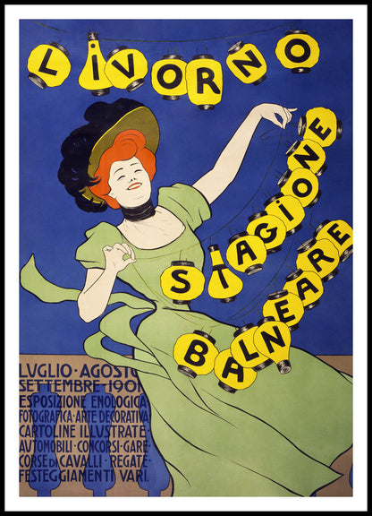 Plakat  Livorno Stagione Balneare, Cappiello Vintage Salon