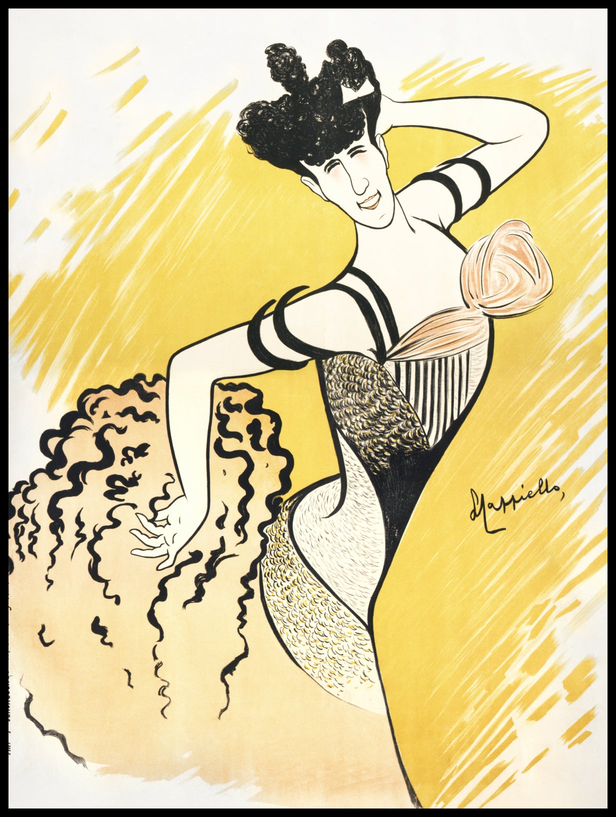 Plakat  Louise Balthy, Cappiello Vintage do Salonu
