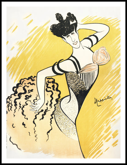 Plakat  Louise Balthy, Cappiello Vintage do Salonu