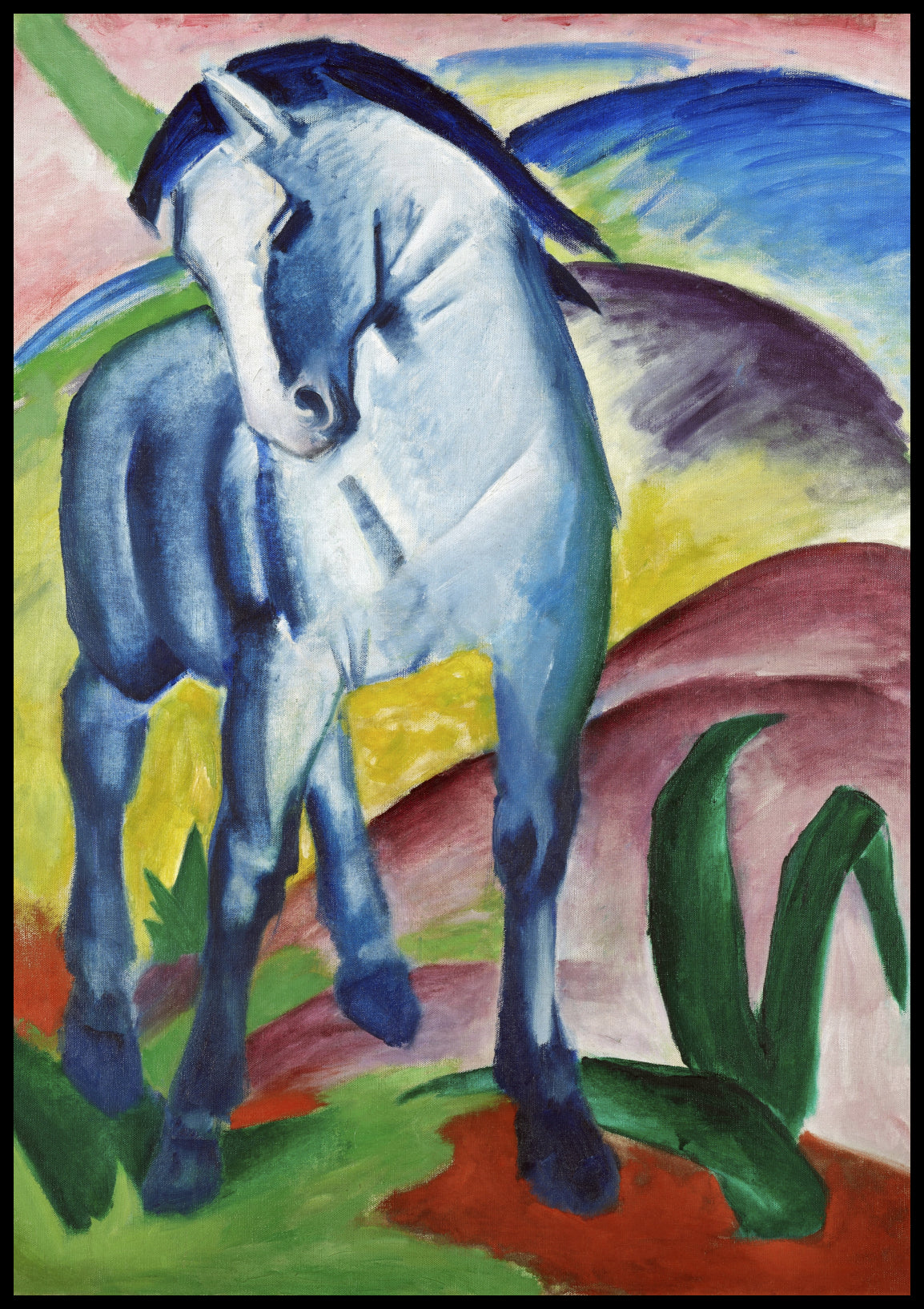 Plakat  Blue Horse I, Marc Vintage do Salonu