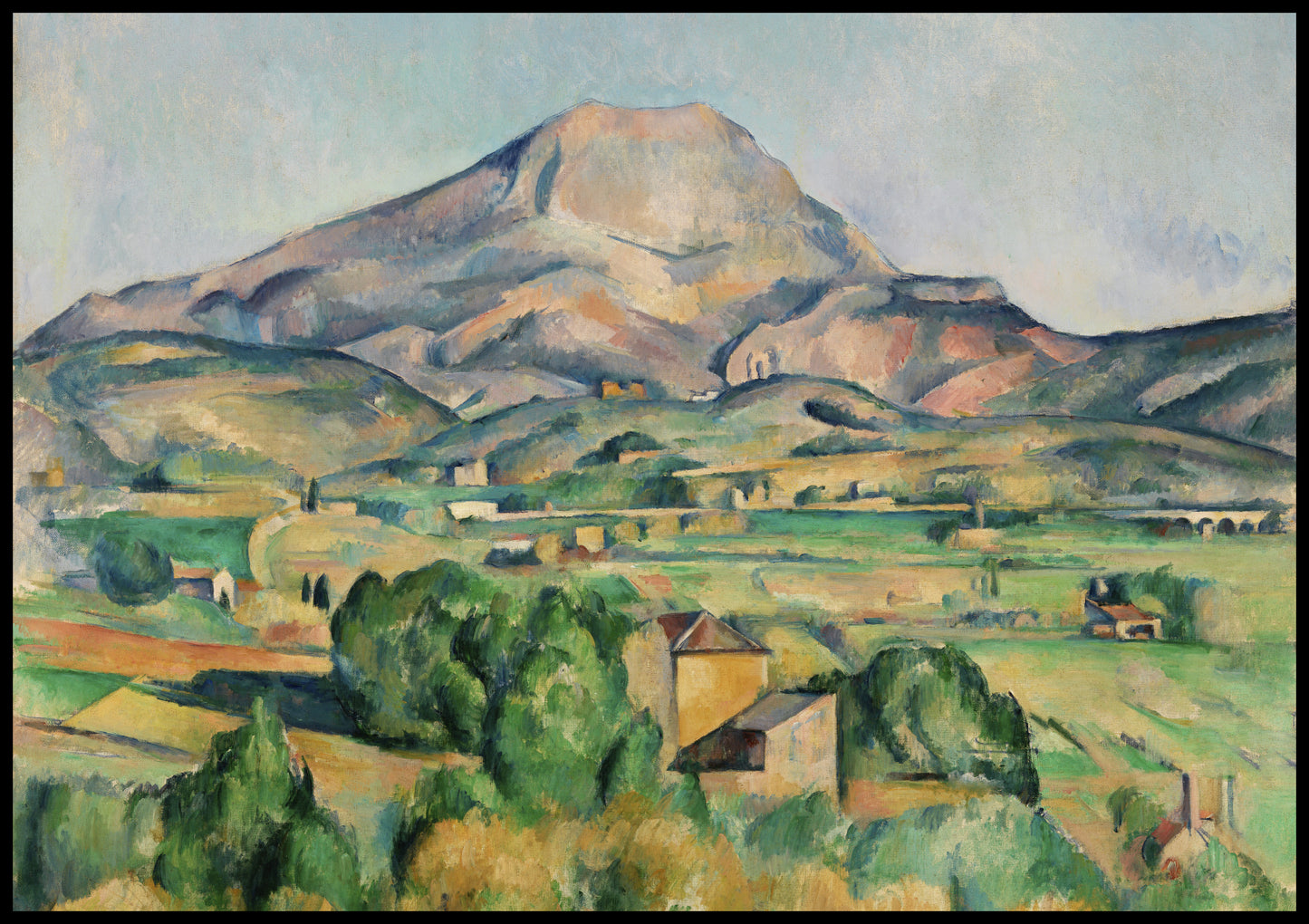 Plakat  Mont Sainte-Victoire, Paul Cezanne Vintage do Salonu