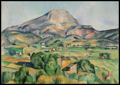 Plakat  Mont Sainte-Victoire, Paul Cezanne Vintage do Salonu