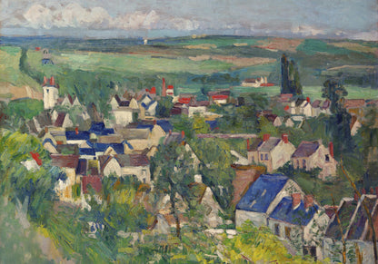 Plakat  Auvers, Panoramic View, Paul Cezanne Vintage Salon
