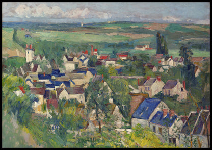 Plakat  Auvers, Panoramic View, Paul Cezanne Vintage Salon