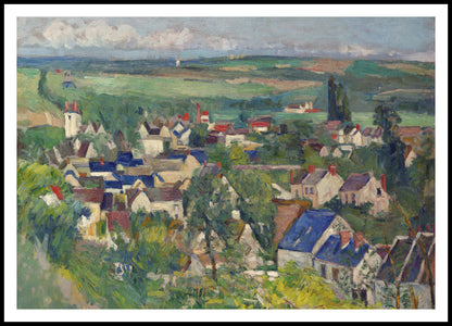 Plakat  Auvers, Panoramic View, Paul Cezanne Vintage Salon