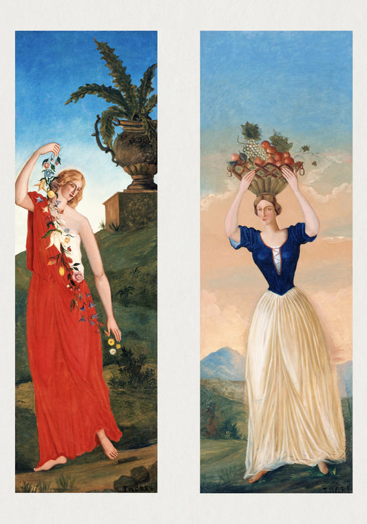Plakat  The Four Seasons, Paul Cezanne Vintage do Salonu