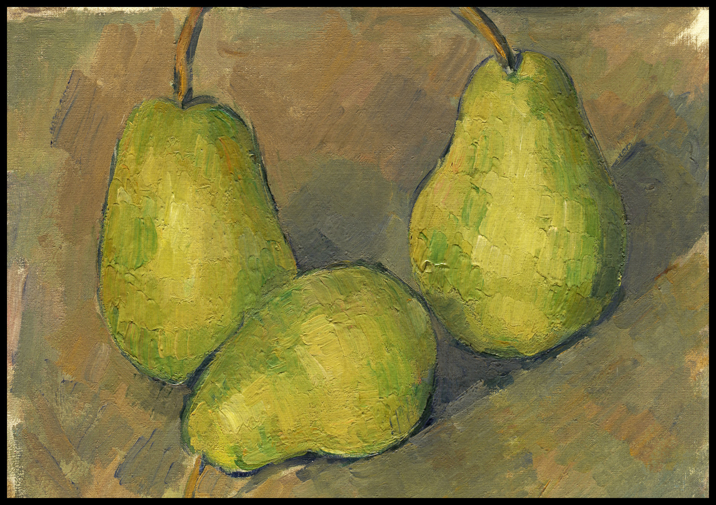 Plakat   Three Pears, Paul Cezanne Vintage do Salonu