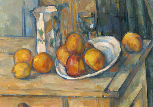 Plakat  Still Life with Milk Jug and Fruit, Paul Cezanne