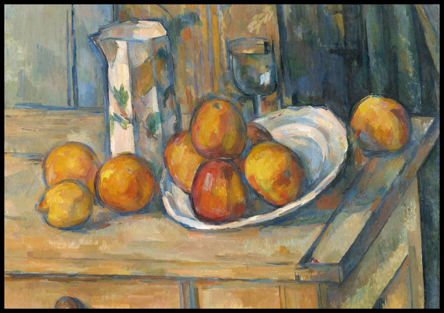 Plakat  Still Life with Milk Jug and Fruit, Paul Cezanne