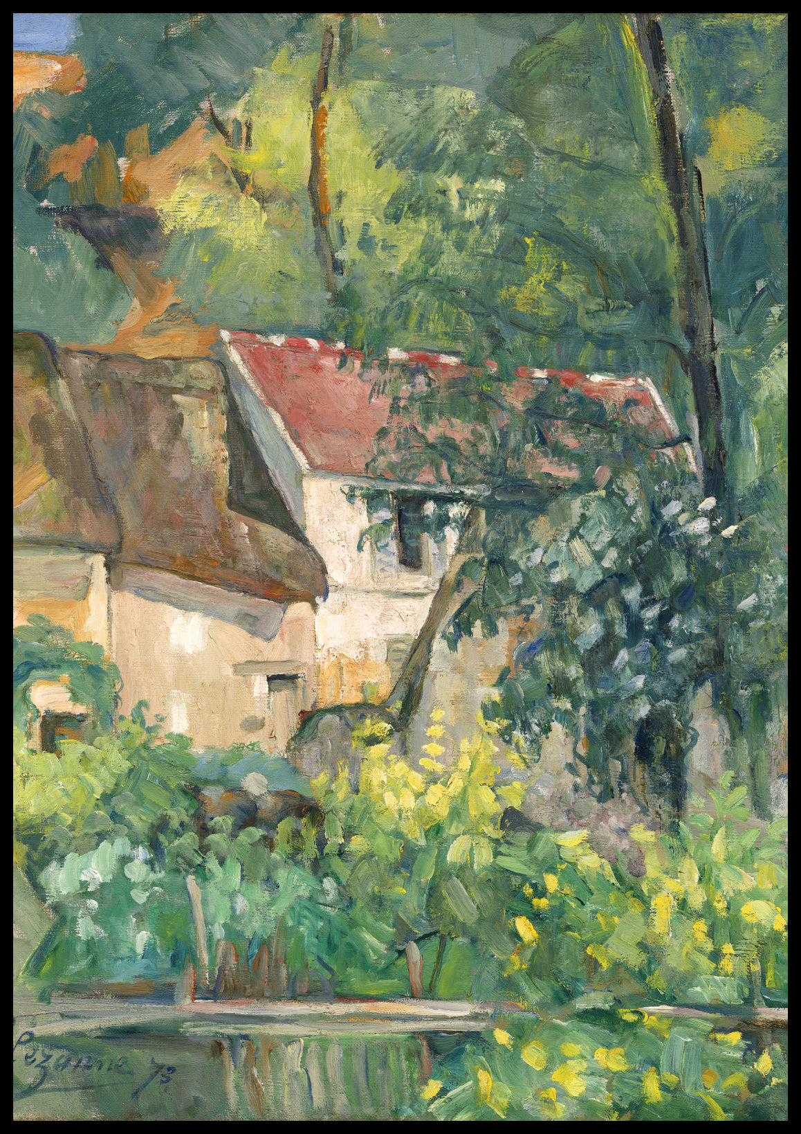 Plakat  House of Père Lacroix, Paul Cezanne Vintage Salon