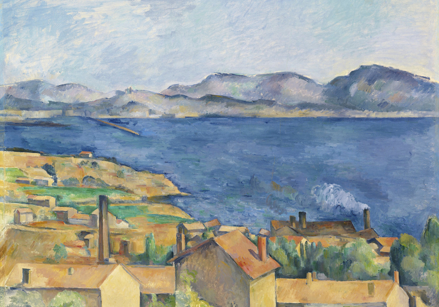 Plakat  The Bay of Marseille, Paul Cezanne Vintage Salon