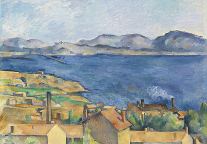 Plakat  The Bay of Marseille, Paul Cezanne Vintage Salon