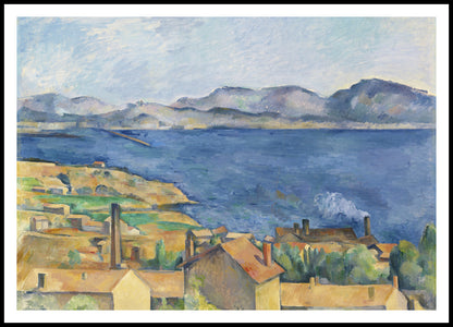 Plakat  The Bay of Marseille, Paul Cezanne Vintage Salon