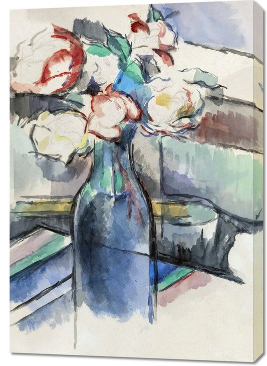 Obraz   Roses in a Bottle, Paul Cezanne Vintage do Salonu