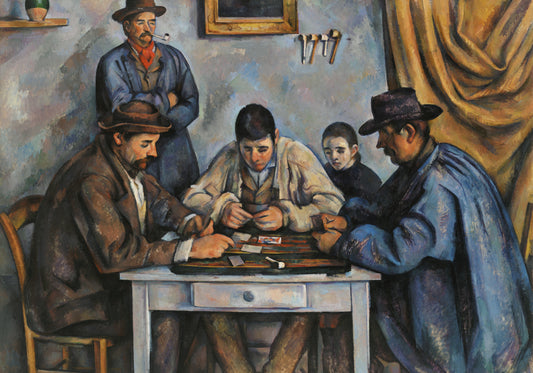 Plakat  The Card Players, Paul Cezanne Vintage do Salonu
