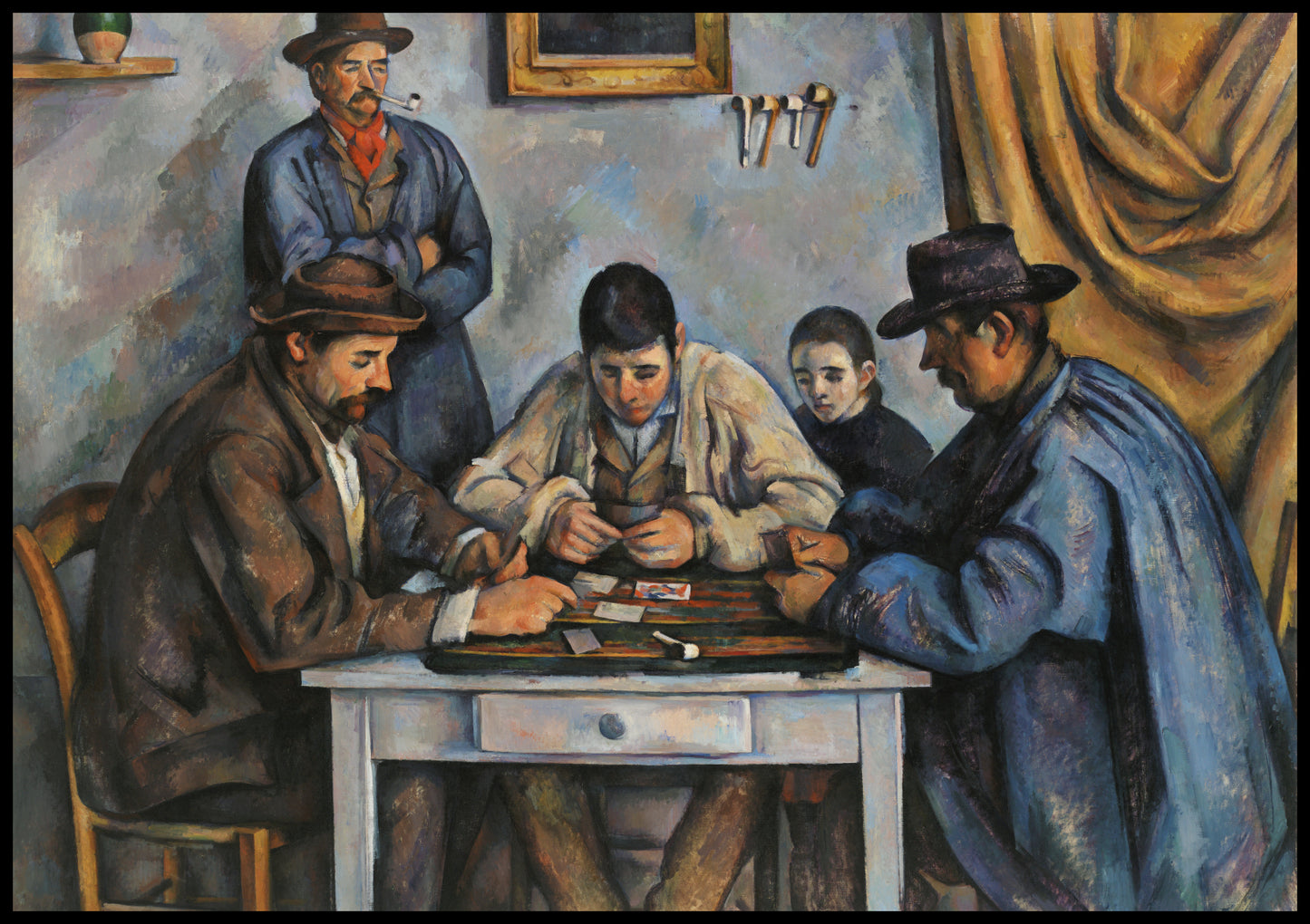 Plakat  The Card Players, Paul Cezanne Vintage do Salonu