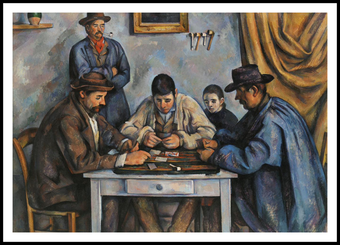 Plakat  The Card Players, Paul Cezanne Vintage do Salonu
