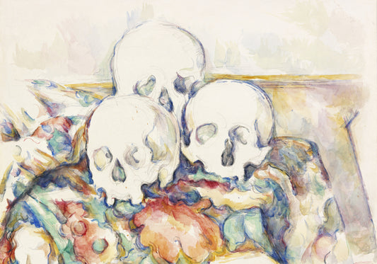 Plakat  The Three Skulls, Paul Cezanne Vintage do Salonu