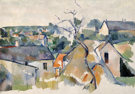 Plakat  Rooftops, Paul Cezanne Vintage do Salonu