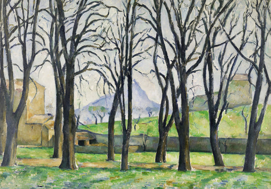 Plakat  Chestnut Trees, Paul Cezanne Vintage do Salonu