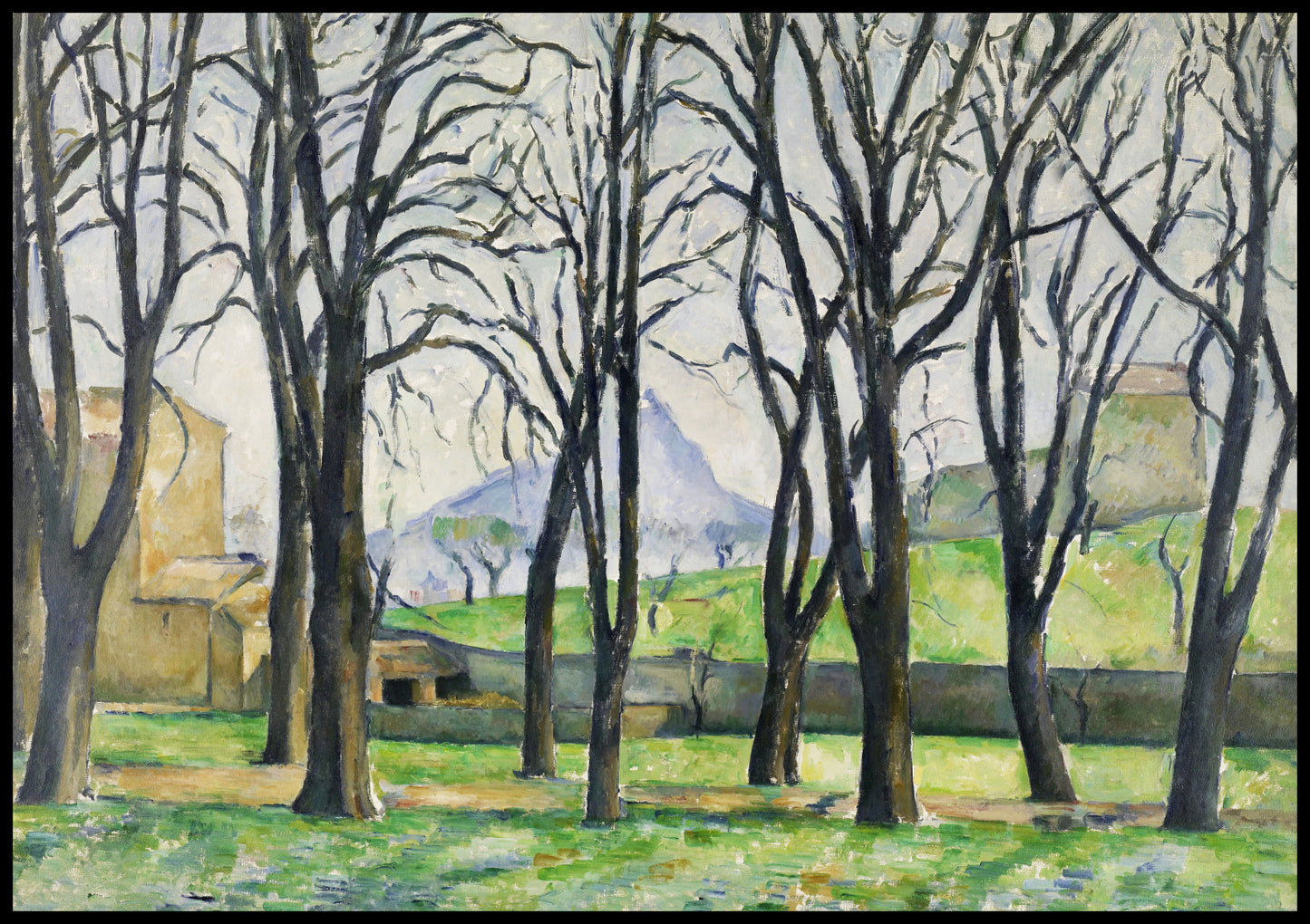 Plakat  Chestnut Trees, Paul Cezanne Vintage do Salonu